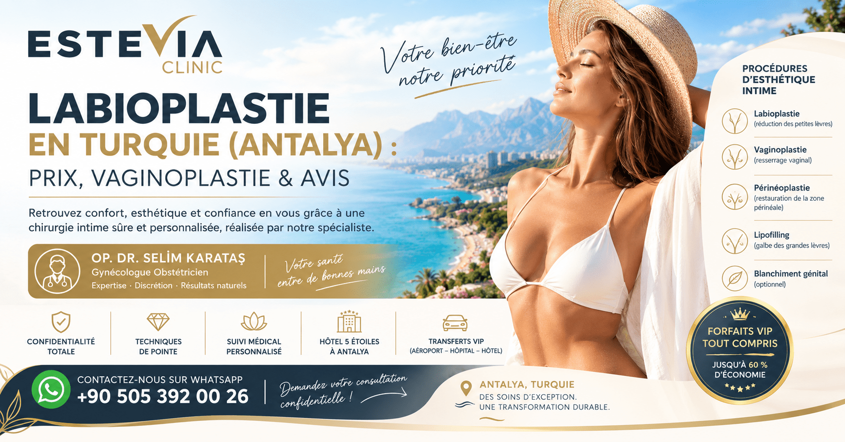 Labioplastie avis devis gratuit confidentiel whatsapp EsteVia Clinic